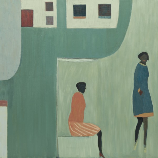 Bus Stop (2015), Oil on Wood, 61 x 76.2cm