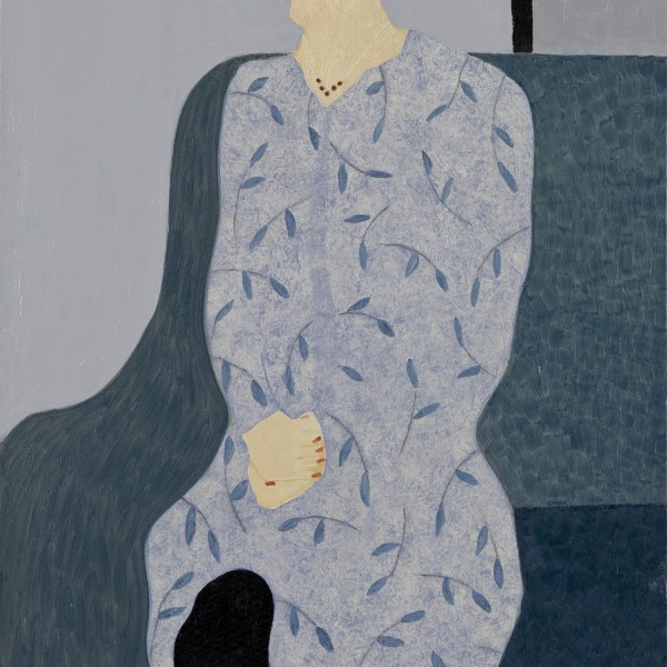 Red Necklace (2015), Oil on Wood, 78.8 x 53.4cm