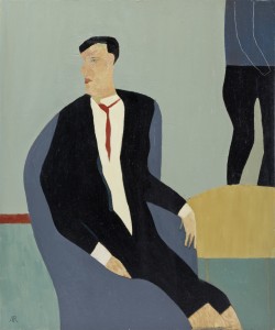 Red Tie (2015), Oil on Wood, 61 x 50cm