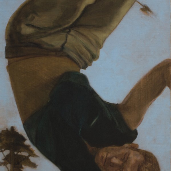 A Beat Back in Tempo (2011/12), Oil on Linen, 152 x 50cm