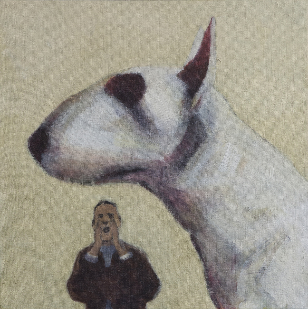 Chaz and Dave (2014), Oil on Linen, 35.5 x 35.5cm