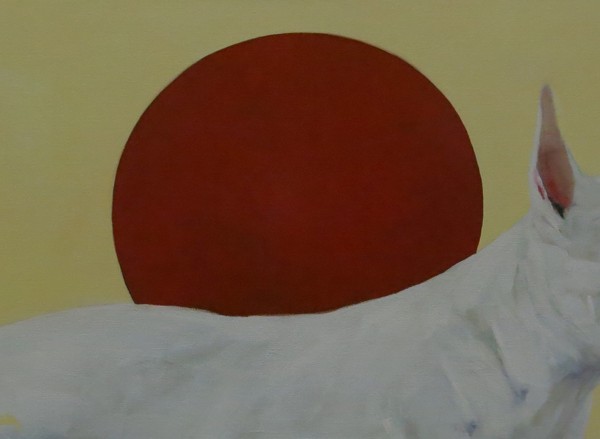 Chocolat Chaud (2015), Oil on Linen, 35.5 x 96.5cm