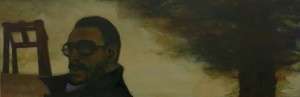 Divided Soul (2015), Oil on Linen, 30.5 x 91.5cm