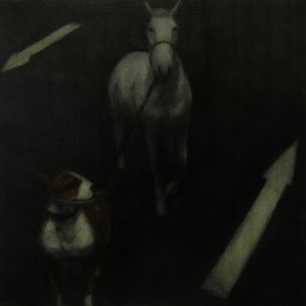 Follow the Leader (2014), Oil on Linen, 35.5 x 35.5cm
