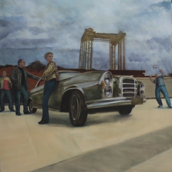 From the Streets of South East London (2012), Oil on Linen, 112 x 112cm