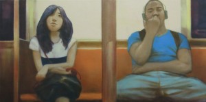 Sound of the Underground (2015), Oil on Linen, 40.6 x 81.5cm