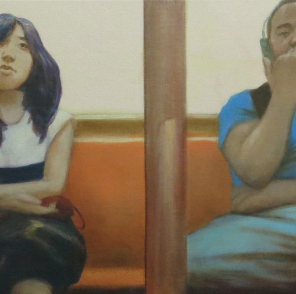 Sound of the Underground (2015), Oil on Linen, 40.6 x 81.5cm