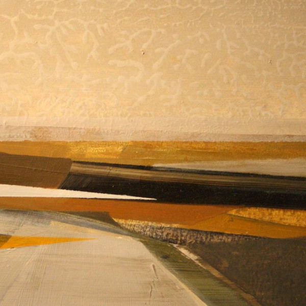 Ochre Triangle (2014), Oil on Board, 13 x 18cm