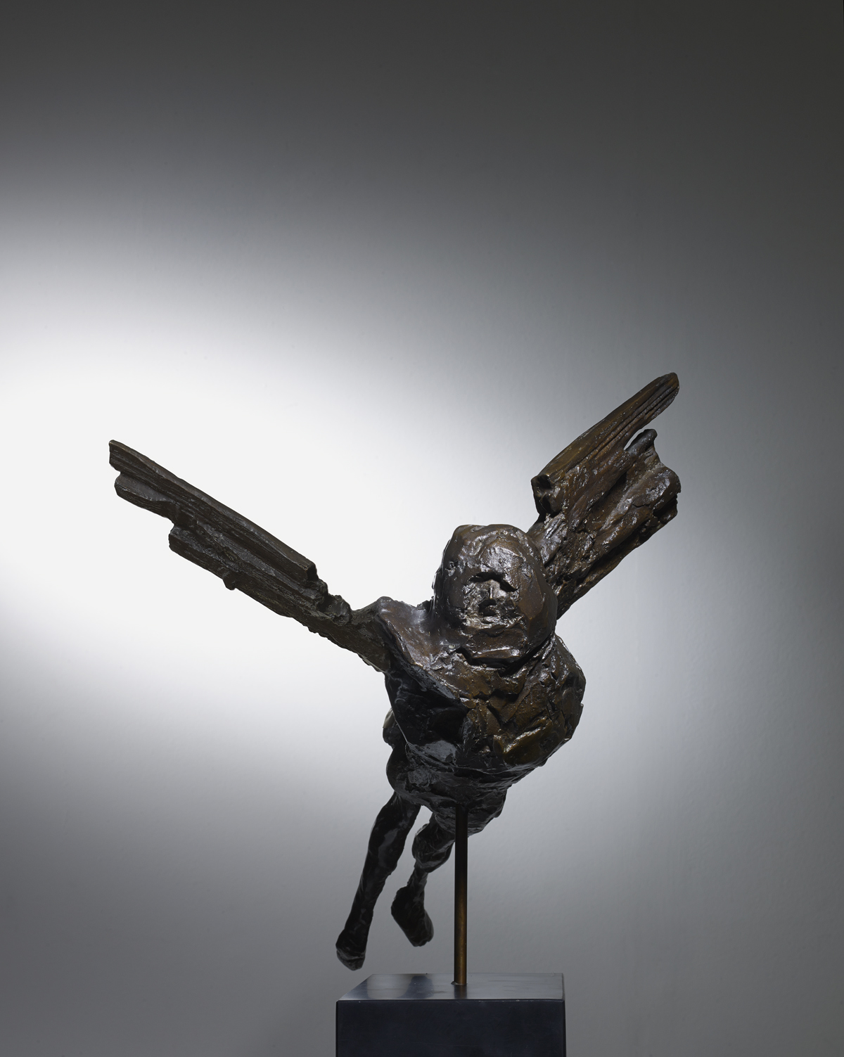 Maquette for the Alcock and Brown Memorial (Horizontal Birdman) (1962), Bronze, Edition 7 of 9, H35.5 x W40.5cm