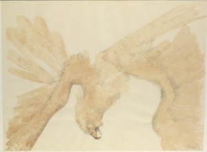 Fallen Eagle (1967), Watercolour and Pencil on Paper, 72 x 98cm