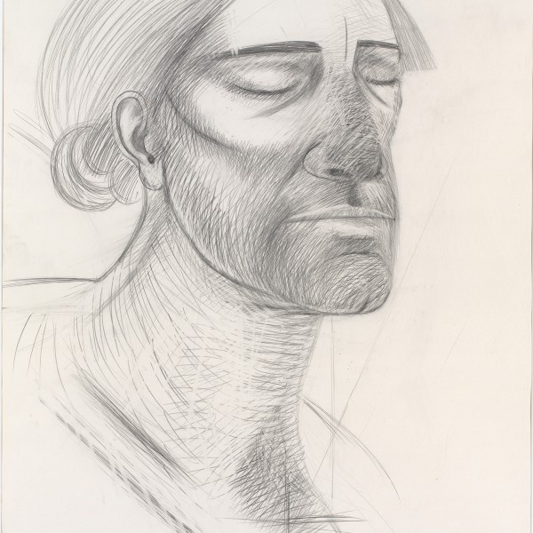 Head of Christ (1983), Pencil on Paper, 100 x 70cm