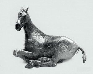 Small Rolling Over Horse (1972), Bronze, Edition 6 of 8, H18.4 x W26.7cm