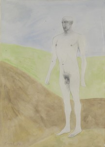 Standing Man (1976), Pencil and Wash on Paper, 77.5 x 58.5cm