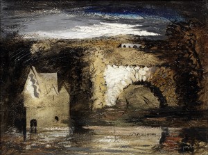 Park Place (1944), Oil on Canvas laid on Panel, 45.1 x 61cm