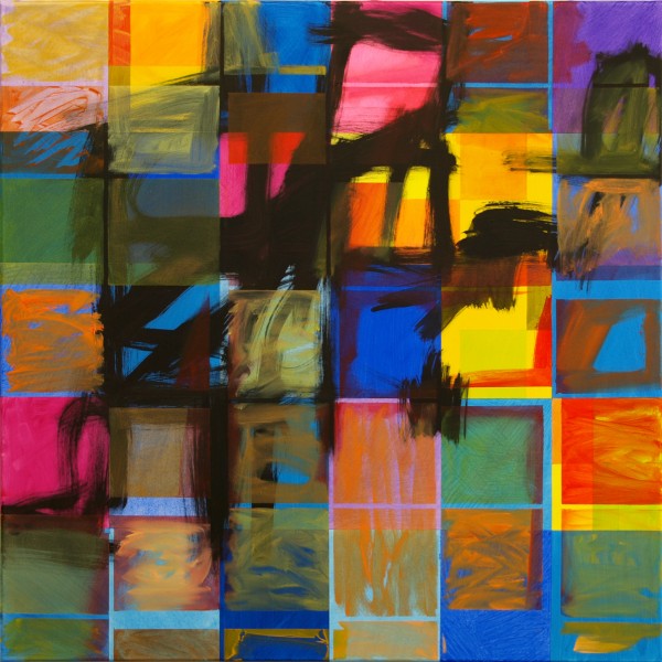 Fisherman's God (2014), Mixed Media on Canvas, 91.5 x 91.5cm