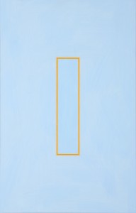 Dairylide Yellow Volts (2014), Acrylic on Aluminium, 70 x 45cm
