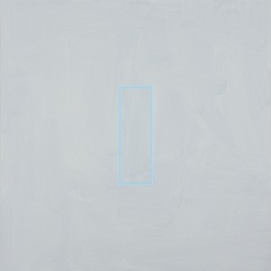 Pale Brilliant Blue (2014), Acrylic on Aluminium, 84 x 84cm