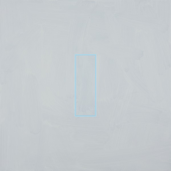 Pale Brilliant Blue (2014), Acrylic on Aluminium, 84 x 84cm
