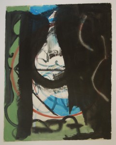 Untitled: Cliff Face (1964), Mixed Media on Paper, 76.2 x 55.88cm