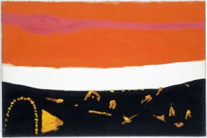 Orange and Brown (1968), Oil on Canvas, 51 x 76cm
