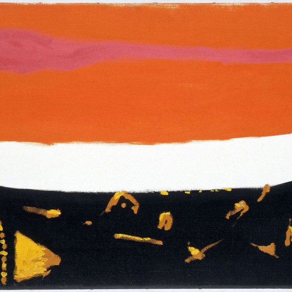 Orange and Brown (1968), Oil on Canvas, 51 x 76cm