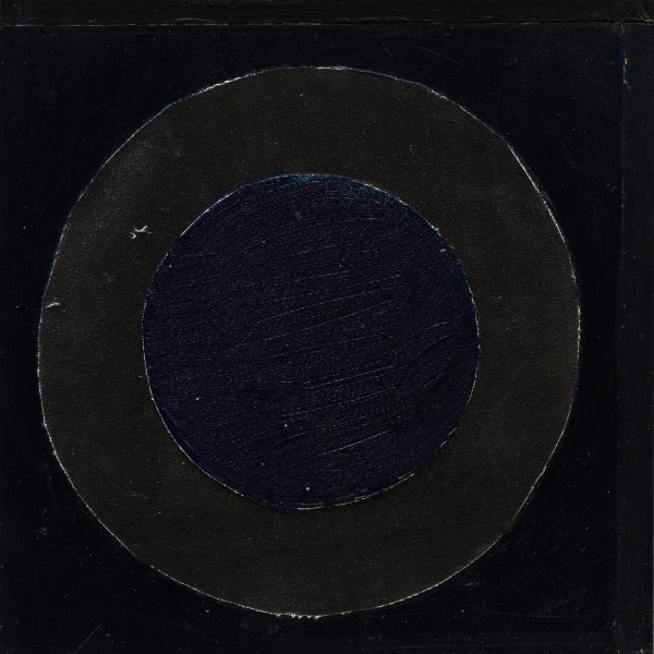 Black Circle (c.1975-79), Acrylic on Canvas, 25.5 x 25.5cm