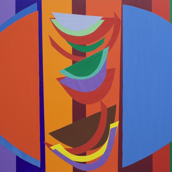 Frisky (2003), Acrylic and Collage on Canvas, 147 x 203cm