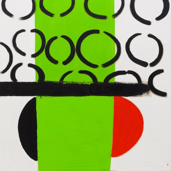 Green and Orange (1970), Acrylic on Canvas, 185.5 x 157.5cm