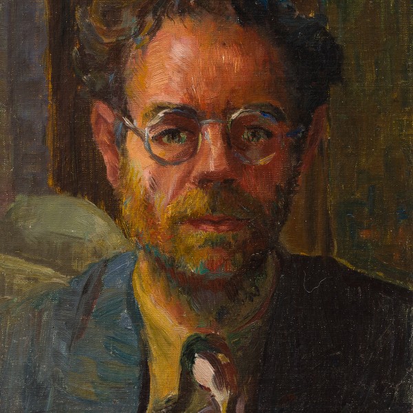 Self Portrait (c.1945-48), Oil on Linen, 35.6 x 26cm