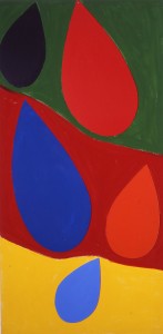 Tears of the Sun (1995), Acrylic on Canvas, 203 x 106.8cm
