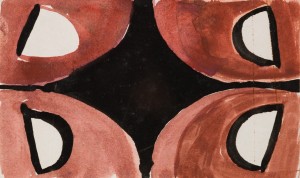Untitled (c.1980), Ink on Paper, 7.5 x 12.5cm