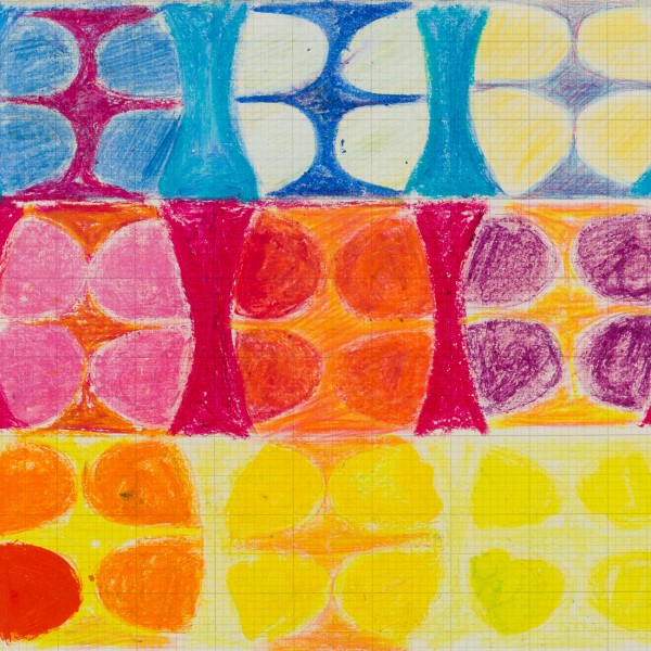 Untitled (Study 10) (c.1960), Oil Pastel on Paper, 20 x 25cm