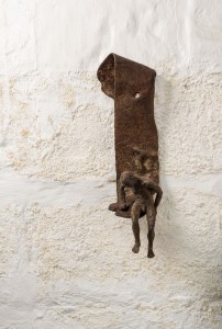 Harbourside (2015), Unique Bronze, Found Steel, 55 x 16 x 20cm