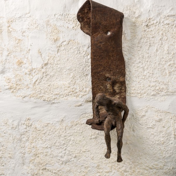 Harbourside (2015), Unique Bronze, Found Steel, 55 x 16 x 20cm