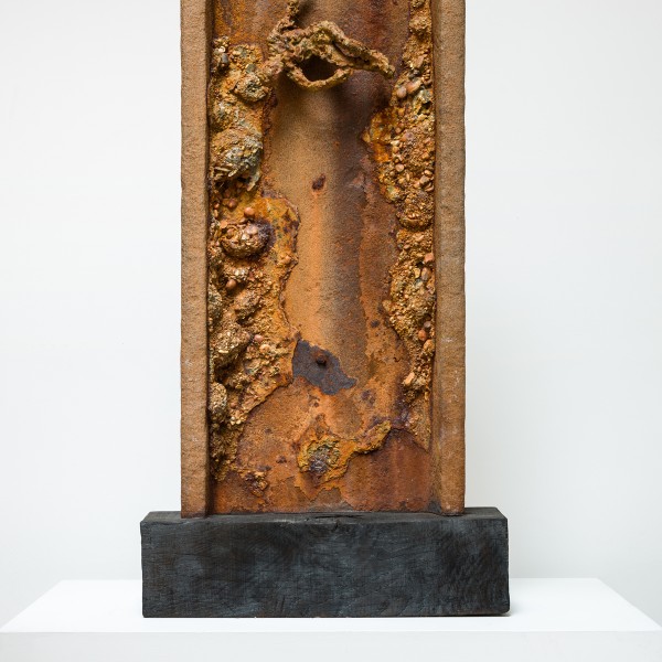 The Fallen (2015), Unique Bronze, Found Steel, 89 x 43 x 9cm (excluding base)