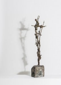 Two As One (2014), Unique Bronze, 84 x 10 x 16cm