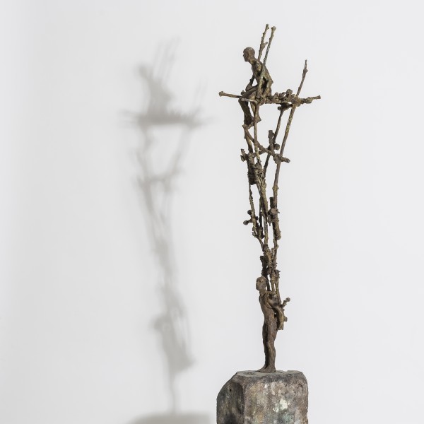 Two As One (2014), Unique Bronze, 84 x 10 x 16cm