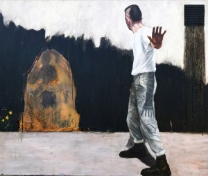 Last Supper at the Café Ole (1989-2010), Oil and Encaustic on Canvas, 150 x 180cm