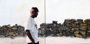 Les Courtals (2015), Oil on Canvas, 100 x 200cm