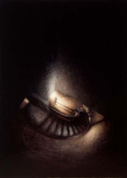 Anon Stairwell (2001-03), Oil on Canvas, 42 x 30.5cm