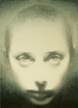 Small Head-Head On (2005-06), Oil on Board, 17.75 x 16cm