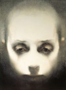 Head-Looking Down (2005-07), Oil on Canvas, on Board, 111.25 x 81.25cm