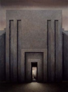 Imhotep Building (2002-03), Oil on Canvas, 261.5 x 196cm