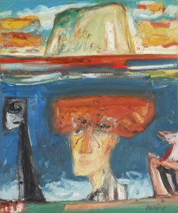 Bass Rock (2004), Oil on Canvas, 20 x 20 inches