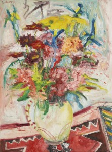 Flowers (1997), Oil on Canvas, 30 x 22 inches