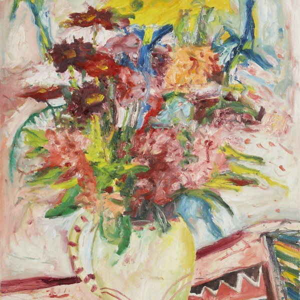 Flowers (1997), Oil on Canvas, 30 x 22 inches