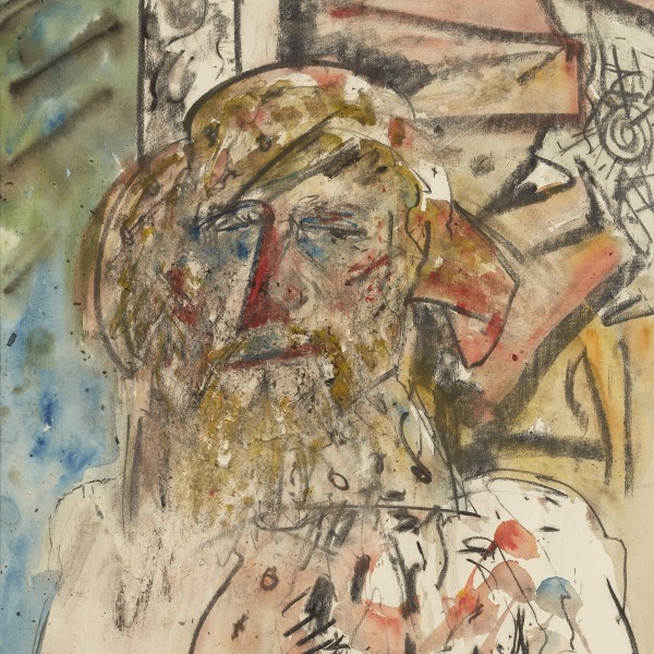 Self Portrait (1982), Chalk Pastel, 30 x 22 inches