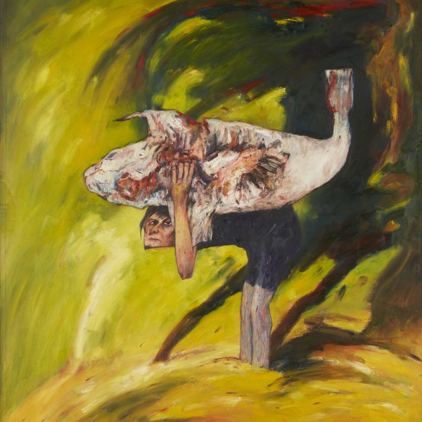 The Burden (1971), Oil on Canvas, 72 x 62 inches