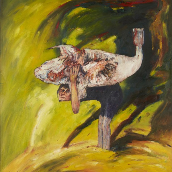 The Burden (1971), Oil on Canvas, 72 x 62 inches