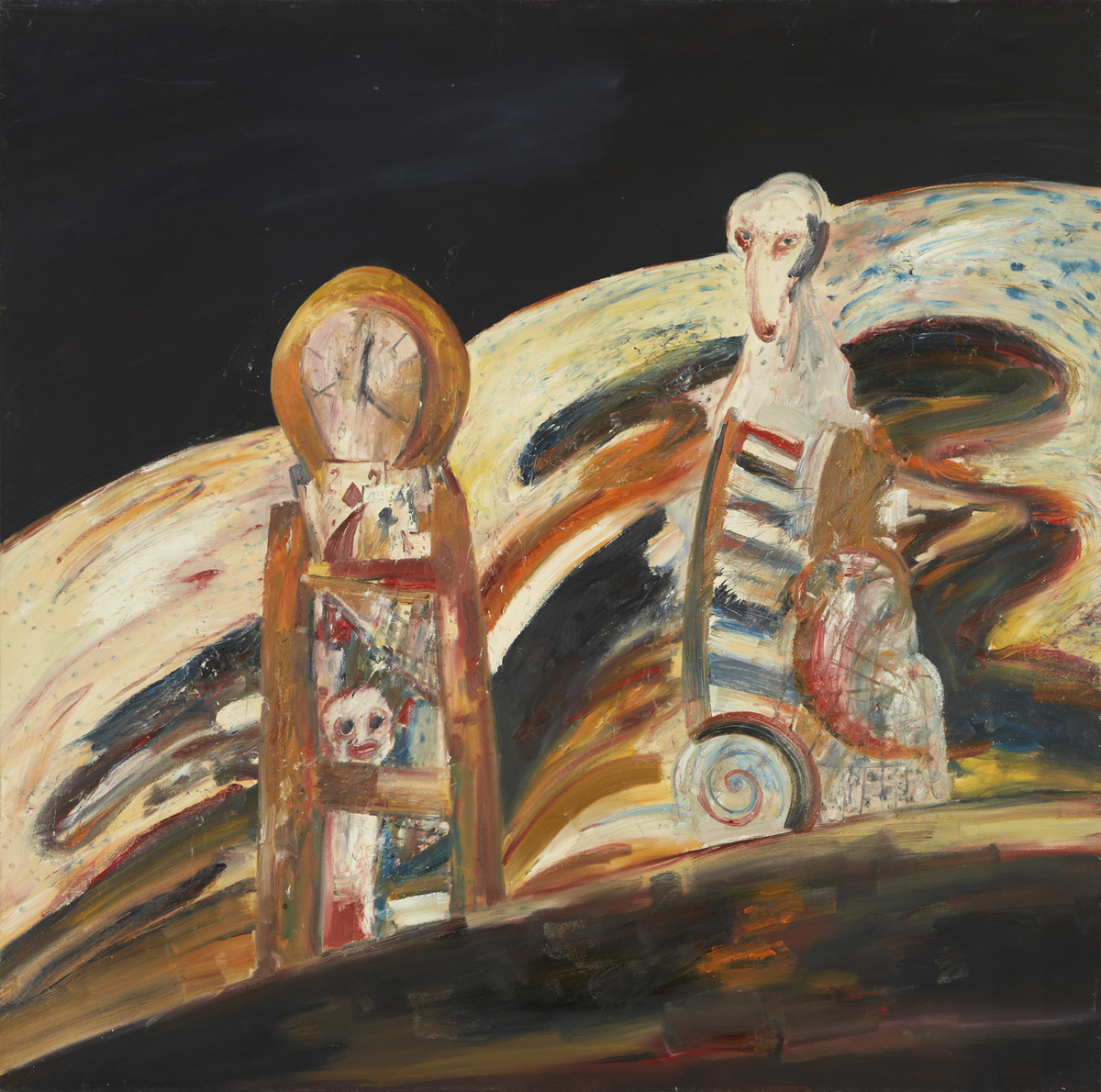 Time Will Tell (1975), Oil on Canvas, 68 x 68 inches